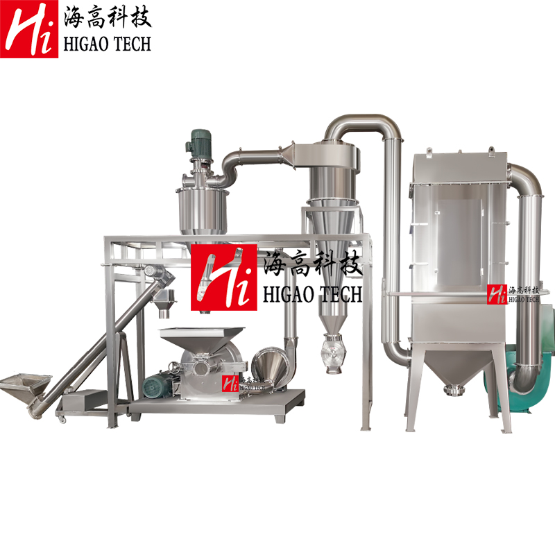 disk mill pulverizer with cyclone separator